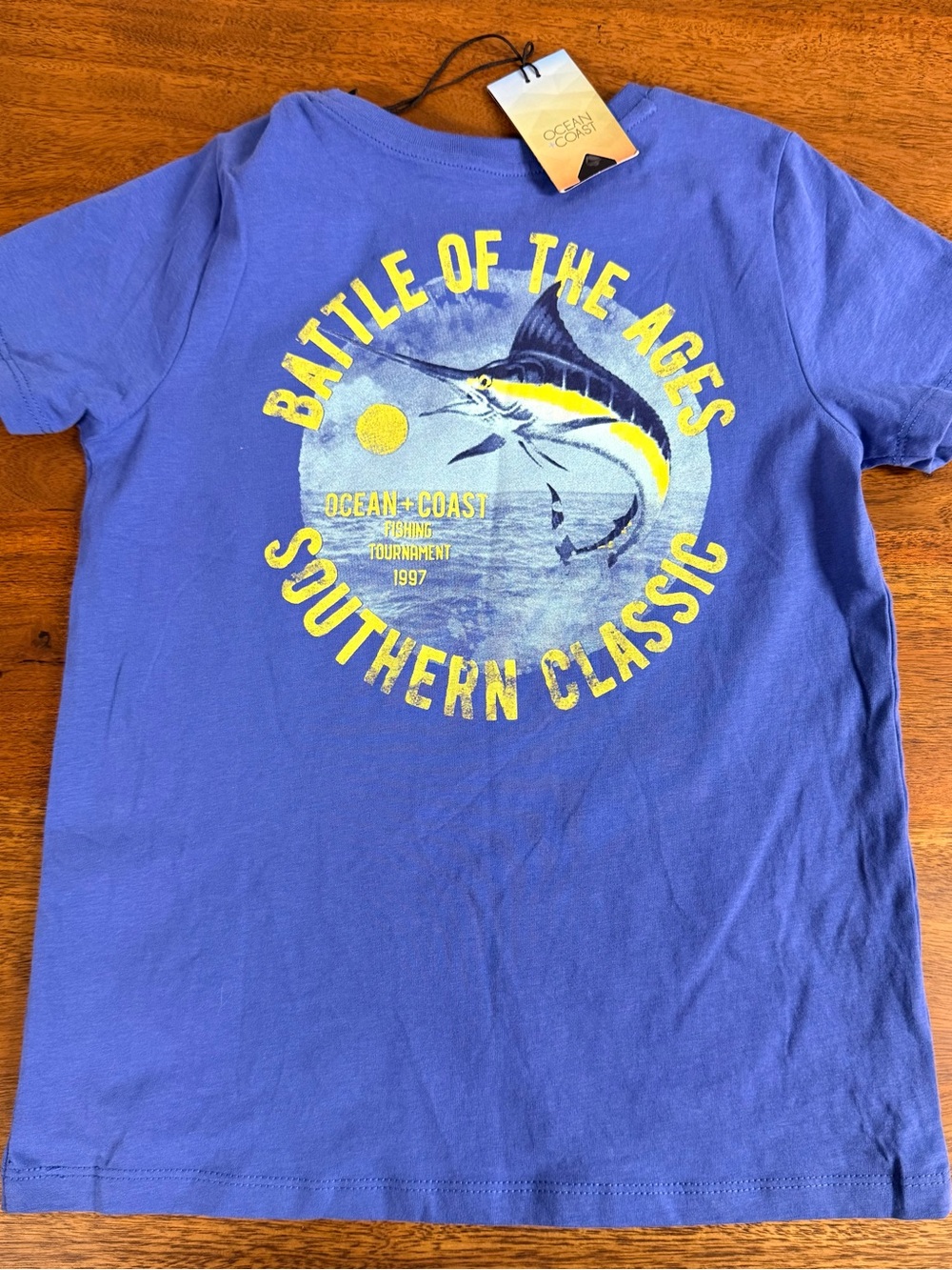 Brand New- Ocean+Coast Kids' Blue 'Battle of the Ages' Graphic Tee